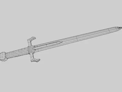 Fantasy Sword Free 3D model