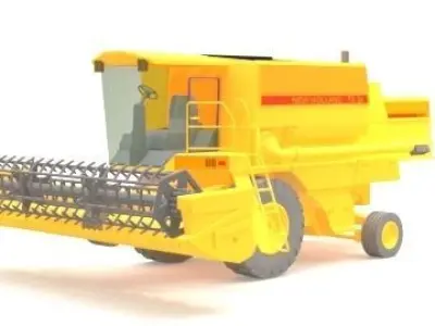 combine toy harvester 3D model