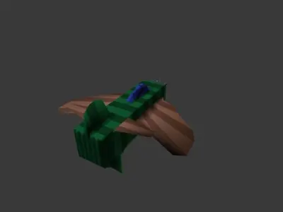 Fantasy Fighter Low-poly 3D model