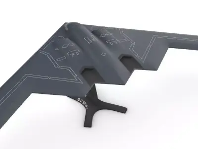 B-2 Spirit in four scales 3D print model
