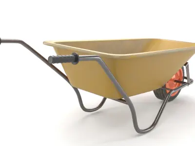 Wheelbarrow 3D model by Alpha3dModels