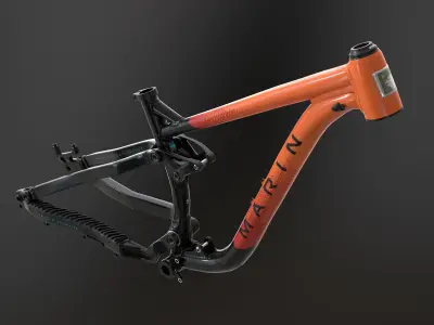 MTB frame  Low-poly 3D model