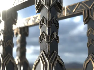 Ancient ruin - Low Poly - PBR Low-poly 3D model Low-poly 3D model