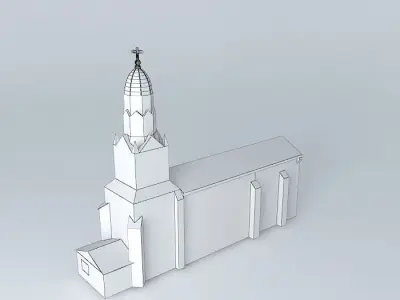 Church Bertric Burée Free 3D model