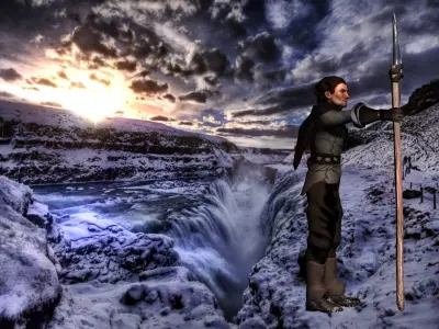 The bleed spear Low-poly 3D model