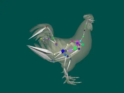 Rooster 3D model purchase