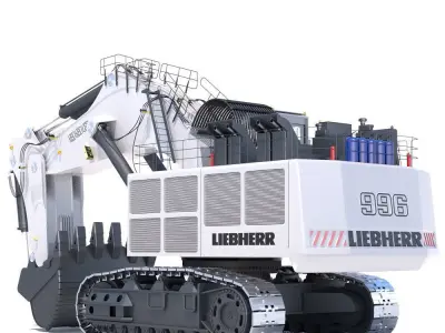 LIEBHERR R996 Backhoe 3D model