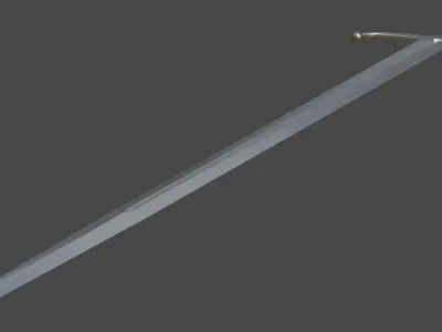 Medieval sword Free low-poly 3D model purchase