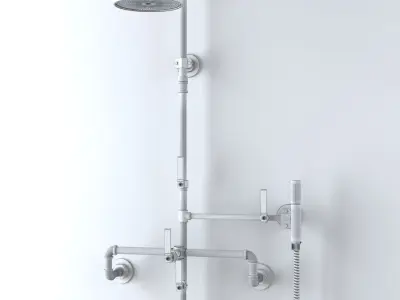 Watermark Designs Thermostatic Shower  3D model