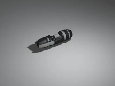 Technological and futuristic motorcycle Free low-poly 3D model
