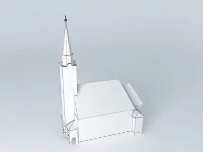 Uhrovec Evangelical Church Free 3D model