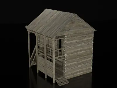HOUSE VILLAGE Low-poly 3D model