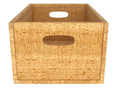 Wooden Box 3D model purchase