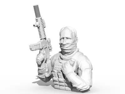 SAS bust  3D model