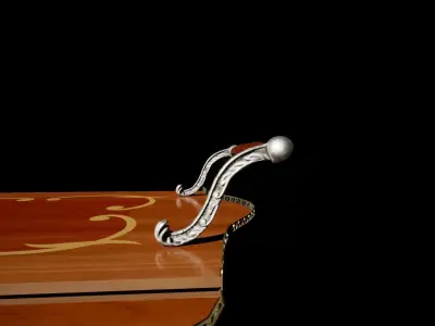 victorian wine cart 3D model