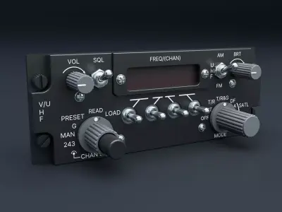 ARC-182 Avionics Set CAD 3D model