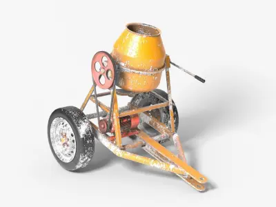 Cement Mixer Machine 3D model