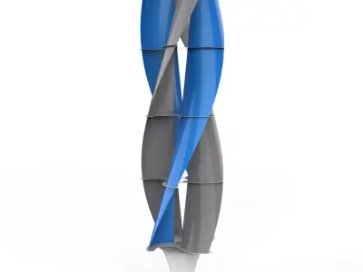 Vertical AXIS  Wind Turbine Generator 3D model
