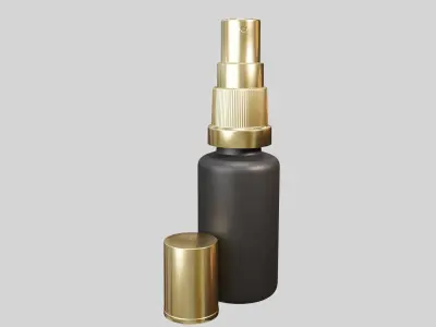 Mini spray 2 black Low-poly 3D model