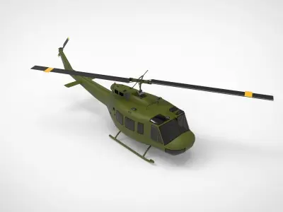 Bell UH-1 Iroquois 3D model purchase