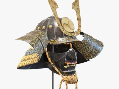 Kabuto helmet 3D model