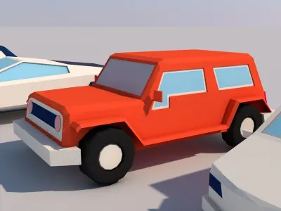 cars low poly  Free low-poly 3D model