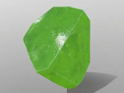 crystal set 2 gemstone Low-poly 3D model