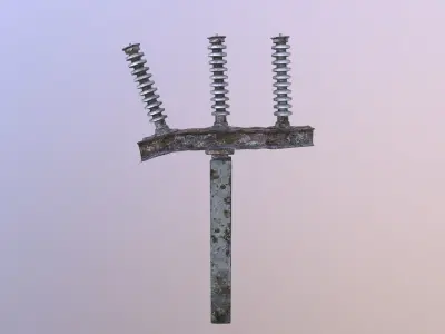 Electric pole Low-poly 3D model purchase