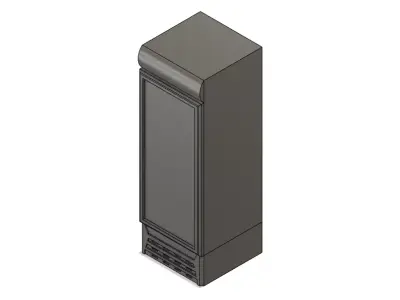 Refrigerator side Free low-poly 3D model