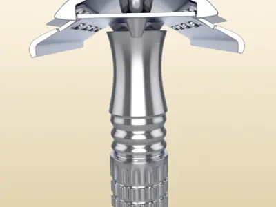 Razor Shaving Tool for Wet Shaving 3D model