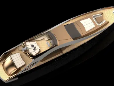 SUPER YACHT CONCEPT DESIGN  3D model