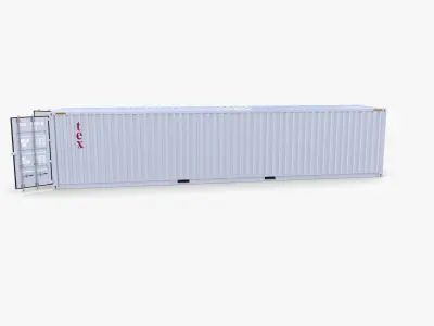 40ft Shipping Container Tex v2 3D model