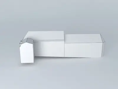 Facade building Free 3D model