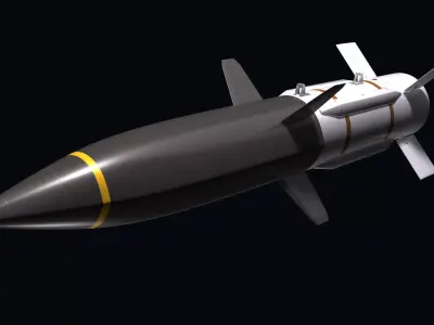 HAWC Hypersonic Cruise Missile Concept 3D model