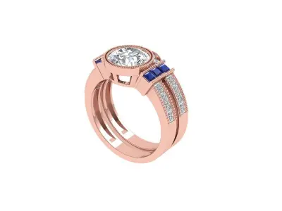 Wedding Ring  3D print model 375