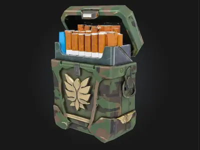 Cigarette Armor Pack  Gritty Style with a Smoked Edge 3D model