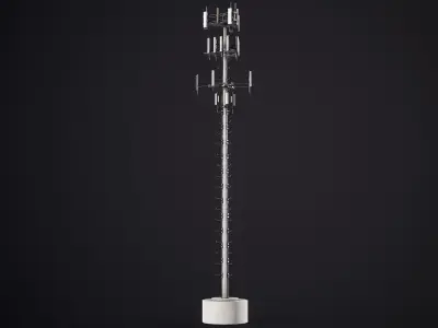 Telecommunication Cell Tower PBR 3D model