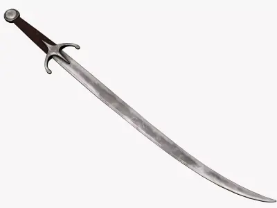 Medieval weapons Low-poly 3D model 5