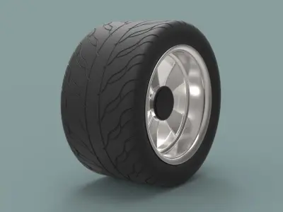 Rear sport wheel 3D model