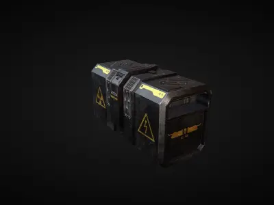 Sci fi props 4 - Container Low-poly 3D model