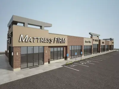 Retail Store Building 3D model get