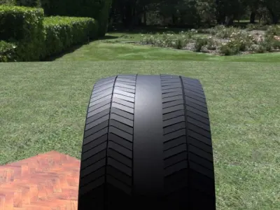 ORTAS TIRE NO 26 GAME READY Low-poly 3D model