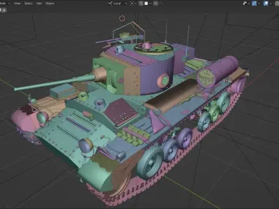    Tank   of the Great Britain WW2   Valentine III Free 3D model