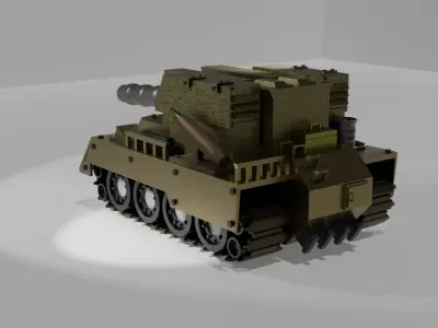 Battle Tank   Free 3D model