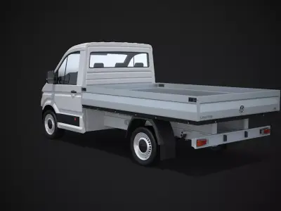 VW Crafter Pickup Short Cab 3D model