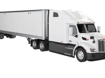 Semi Truck Peterbilt 579 3D model