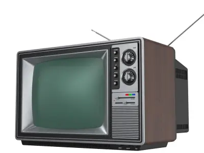 Retro TV 3D model shop