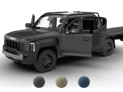 Kia Tasman Chassis 2026 HQ 3d model 3D model