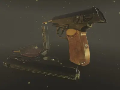 Makarov PM Low-poly 3D model purchase