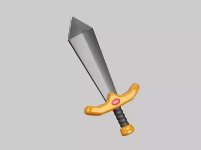 Sword 3D Illustration 3D model buy